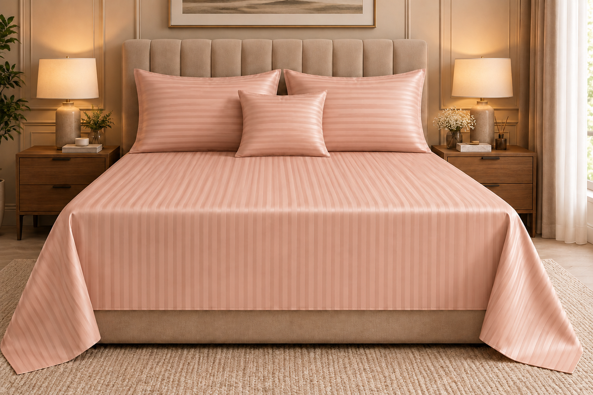 Peach Blush Stripes