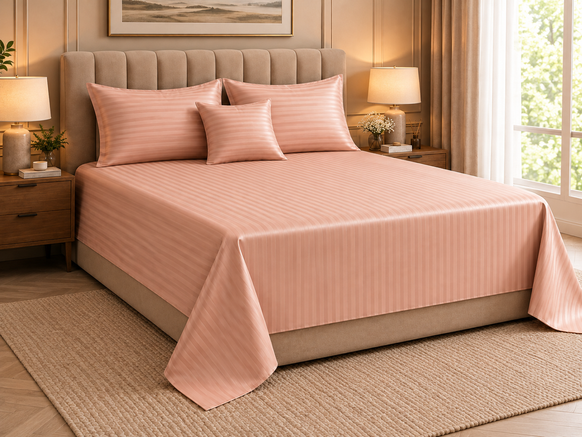 Peach Blush Stripes