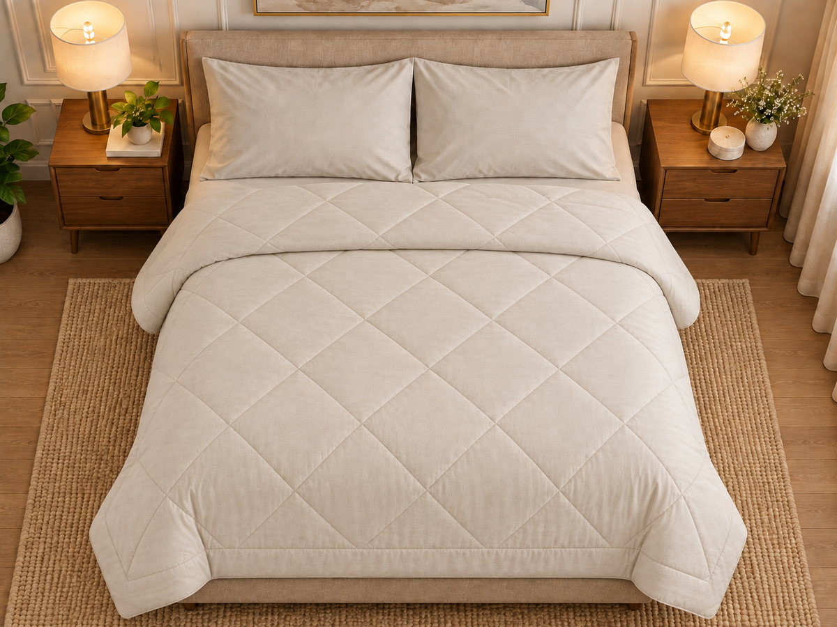 Light Beige Duvet Set