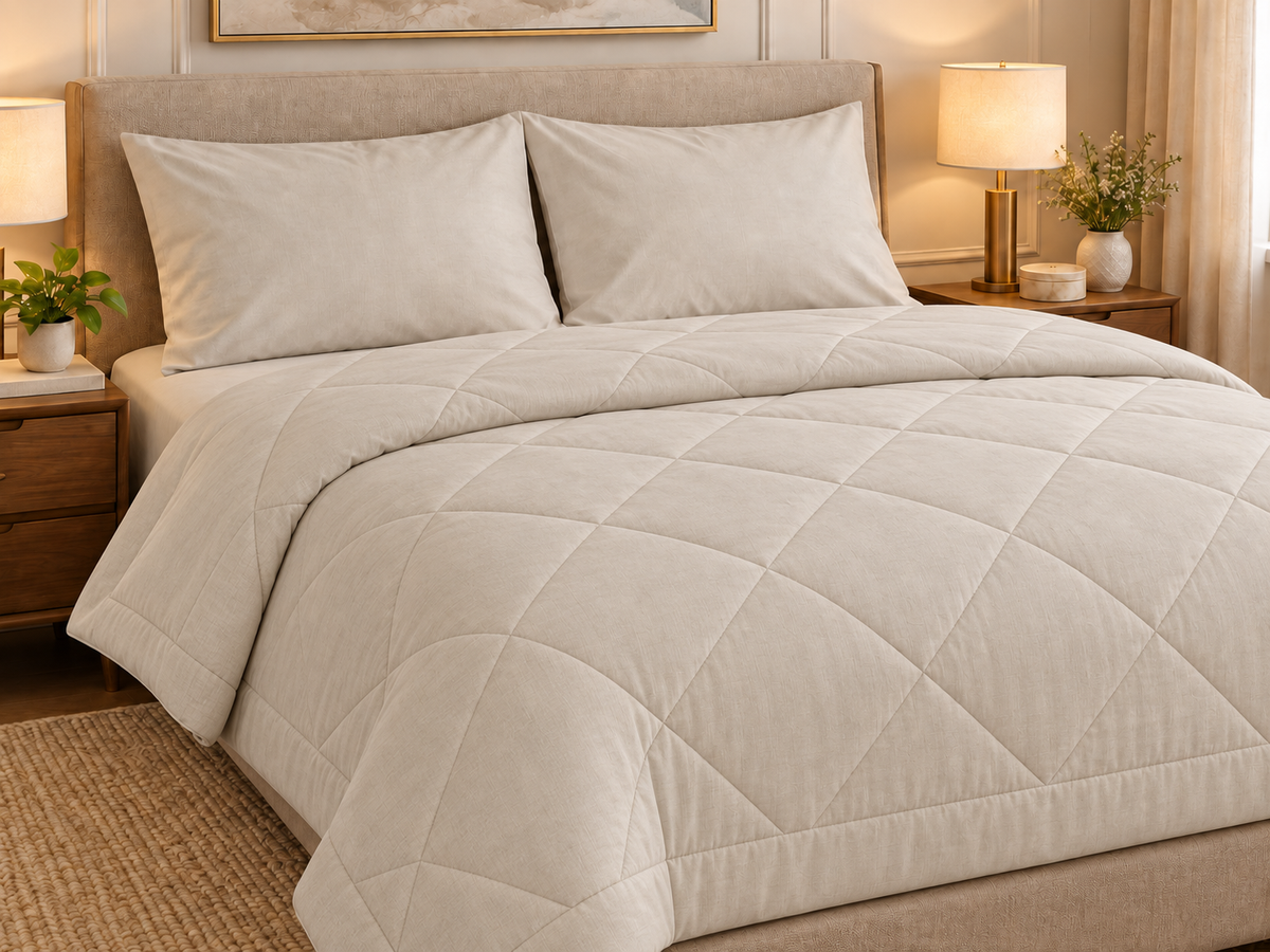 Light Beige Duvet Set
