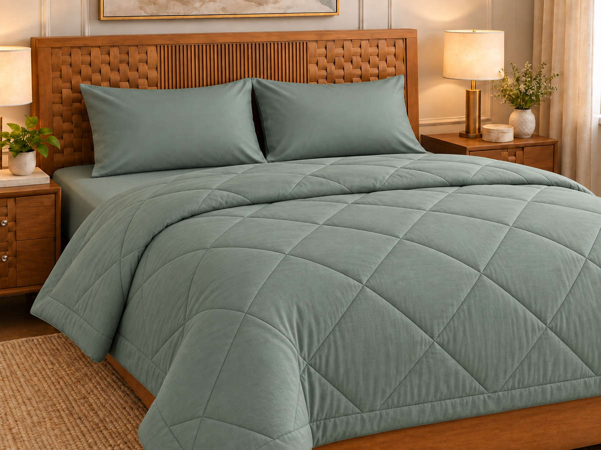 Sage Green Duvet Set