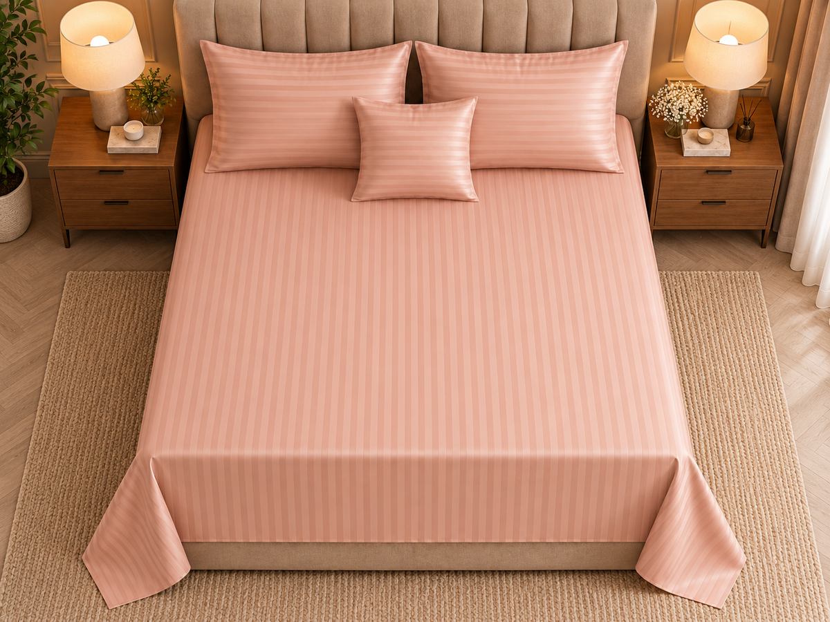 Peach Blush Stripes